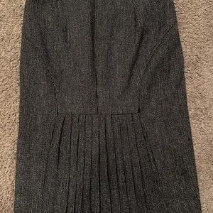 Express tweed size 0 pleated pencil skirt